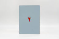 Title: Smooth Calfskin Light Blue Leather Journal with Lobster