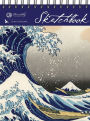 Hokusai Wave -Top Spiral sketchbook (Large)