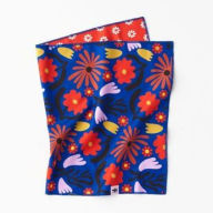 Title: Abstract Floral Sport Towel