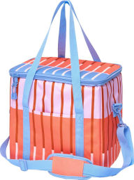 Striped Insulated Cooler Bag