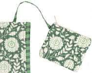 Alternative view 3 of Quilt Tote- Green