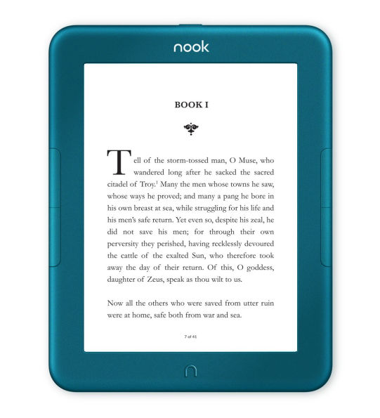 Alternative view 1 of NOOK GlowLight 4 Ocean Teal Edition