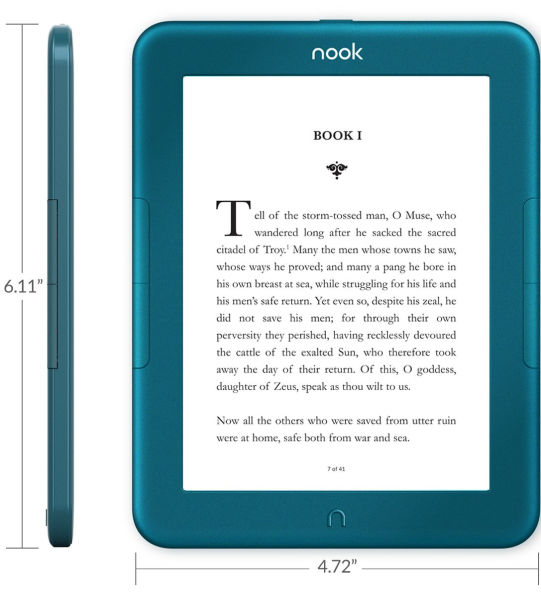 Alternative view 8 of NOOK GlowLight 4 Ocean Teal Edition