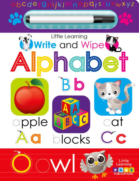 Little Learning Write and Wipe Alphabet