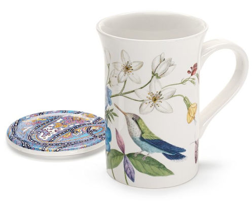 Hummingbird Lidded Tea Mug