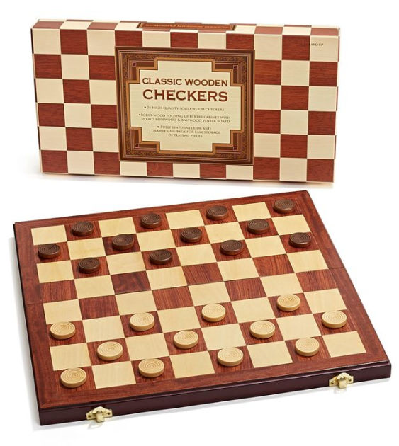 Classic Wooden Checkers Set B&N Exclusive 9780594497707 Item
