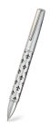 Argent Fleur de Lis White Metal Ball Point Pen