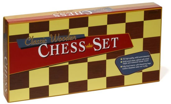 Deluxe Retro Wooden Chess Set B&N Exclusive