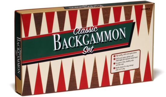 Classic Wooden Retro Backgammon Set B&N Exclusive