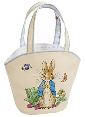 Peter Rabbit Small Canvas Tote with Story Print Interior 10