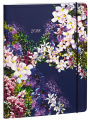 2018 Monthly Planner 7.5x9.75 Monthly Sewn Navy Floral Bouquet Sewn Engagement Calendar