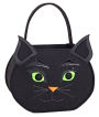 Felt Black Cat Trick or Treat Tote (10.25