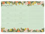 Citrus Floral Weekly Meal Planner Notepad