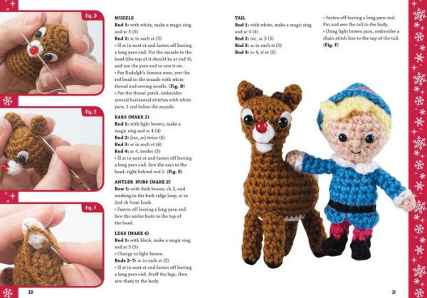 Crochet Rudolph the Red-Nosed Reindeer Characters