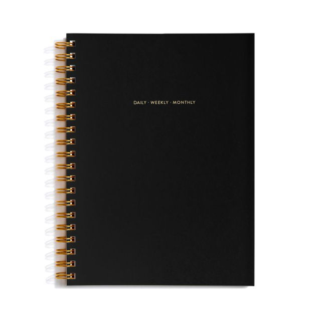 Daily Weekly Monthly Planner in Black by POKETO Barnes & Noble®