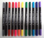 12 Pcs Tip and Broad Tip Double Head Marker Pen Set