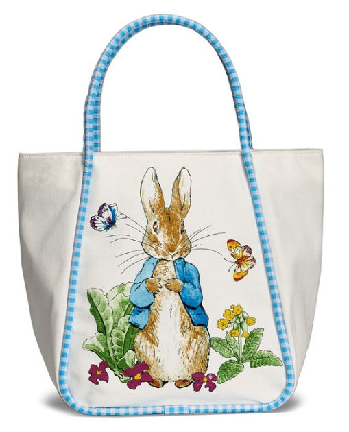 10" Canvas Peter Rabbit Check Handle Tote by Wans Barnes & Noble®