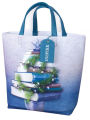 Blue Tote with Book Tree