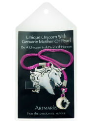 Title: Artmarks by Cynthia Gale - Unique Unicorn With Genuine Mother of Pearl