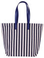 Barnes & Noble Exclusive Spring Tote - Navy Blue Stripe