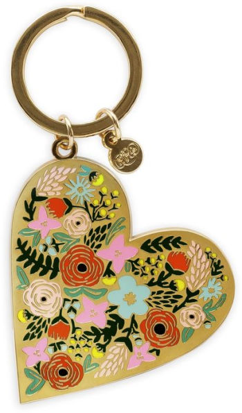 Floral Heart Key Chain