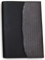 Black Leather Chain Flap Clutch Journal (6