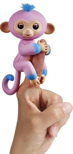 Fingerlings Pink/Blue Baby Monkey - Candi