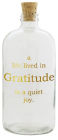 Gratitude Apothecary Jar (clear with gold print)
