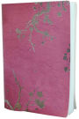 Silver Cherry Blossom embossed on Gold Rose Bonded Leather Journal (6