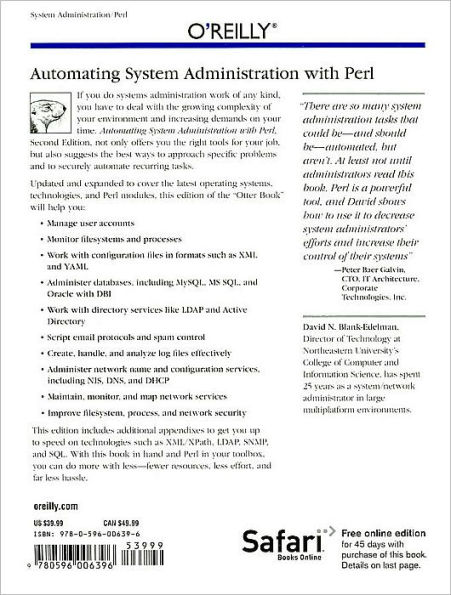 Automating System Administration with Perl: Tools to Make You More Efficient