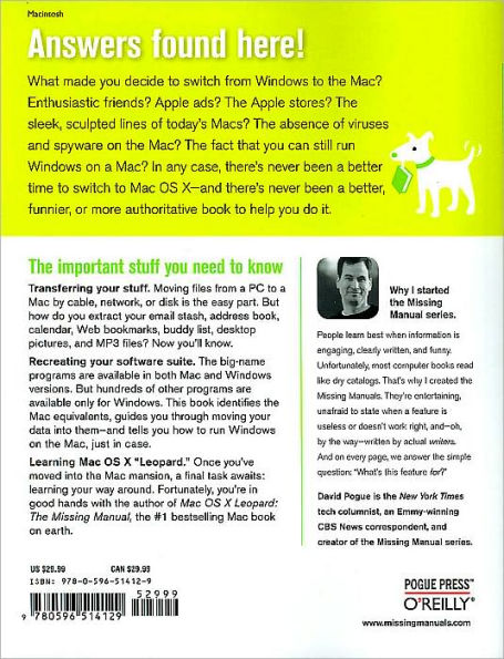 Switching to the Mac, Leopard Edition: The Missing Manual