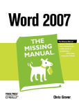 Alternative view 1 of Word 2007: The Missing Manual: The Missing Manual