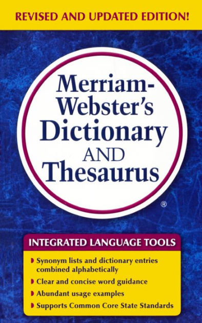 Merriam-Webster's Dictionary And Thesaurus By Merriam-Webster ...