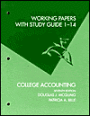 College Accounting: Working Papers with Study Guide 1-14, 17th Edition / Edition 7