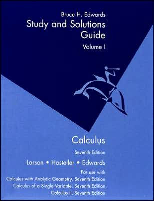 Calculus Study Guide And Solutions Manual Volume 1 Edition 7 Paperback