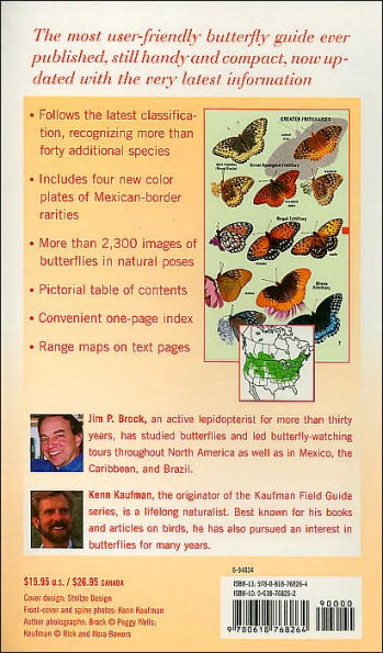 Kaufman Field Guide To Butterflies Of North America