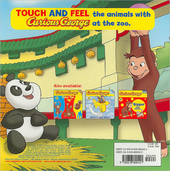 Curious George at the Zoo Touch-and-Feel Board Book