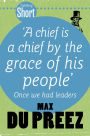 Tafelberg Short: A chief is a chief by the grace of his people: Once we had leaders