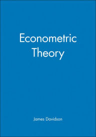 Title: Econometric Theory / Edition 1, Author: James Davidson