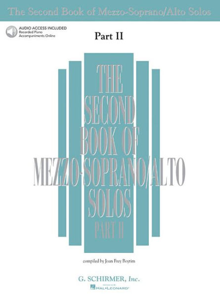 he Second Book of Mezzo-Soprano Solos Part II - Book/Online Audio