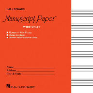 Title: Wide Staff Manuscript Paper Red Cover, Author: Hal Leonard Corp.