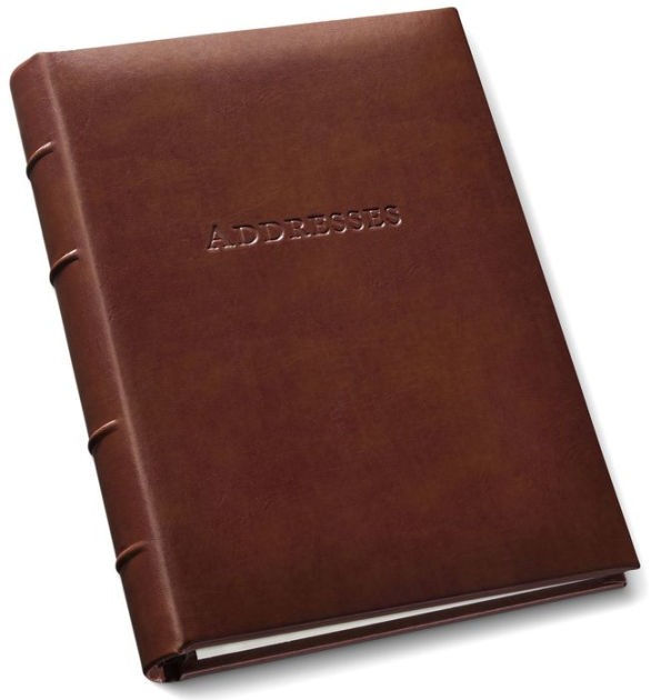 Guest Book  British Tan Traditional Leather – Graphic Image