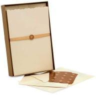 Ivory Stationery Set- 100 Sheets, 50 Envelopes & 24 Seals (9.5