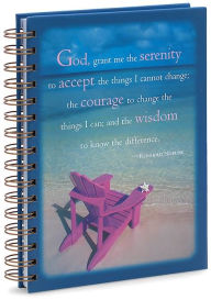 Blue Serenity Prayer Spiral Journal (5