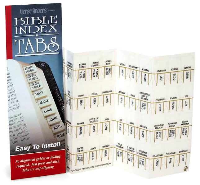 Protestant Bible Tabs 48 ct. Bookmark by Heritage Products Corp