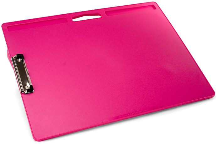 Pink Jumbo Lapdesk With Clip