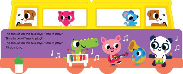 The Wheels on the Bus: Shaped Board Book