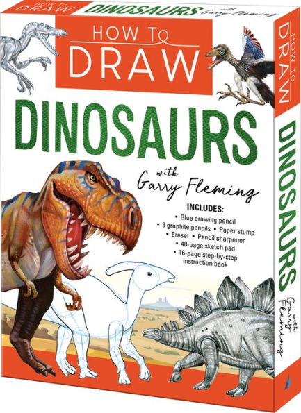 How To Draw Dinosaurs-Book and Kit