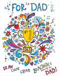 Alternative view 1 of For Dad: Coloring Book: Color-Your-Own Art & Activity Book