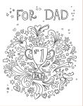 Alternative view 4 of For Dad: Coloring Book: Color-Your-Own Art & Activity Book
